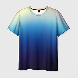 Футболка мужская Blue gradient colors, цвет: 3D-принт