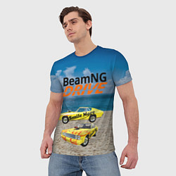 Футболка мужская BeamNG drive, цвет: 3D-принт — фото 2