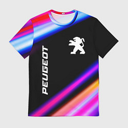 Футболка мужская Peugeot speed lights, цвет: 3D-принт