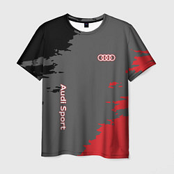 Футболка мужская Audi sport grunge, цвет: 3D-принт