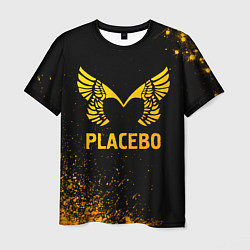 Футболка мужская Placebo - gold gradient, цвет: 3D-принт