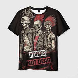 Футболка мужская Punks not dead, цвет: 3D-принт