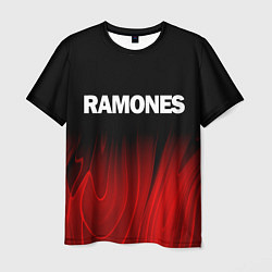 Футболка мужская Ramones red plasma, цвет: 3D-принт