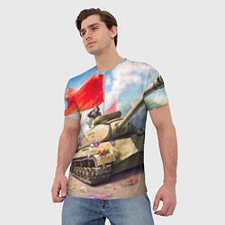 Футболка мужская Русский танк, цвет: 3D-принт — фото 2