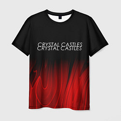 Футболка мужская Crystal Castles red plasma, цвет: 3D-принт