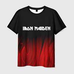 Футболка мужская Iron Maiden red plasma, цвет: 3D-принт