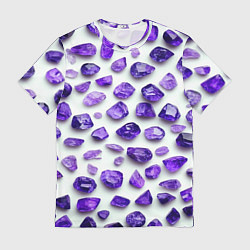 Мужская футболка Россыпь аметистов