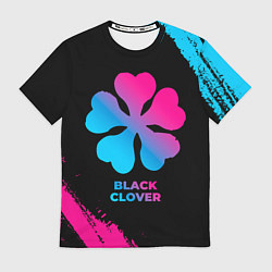 Футболка мужская Black Clover - neon gradient, цвет: 3D-принт