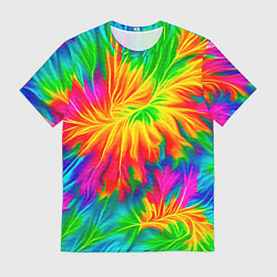 Мужская футболка Тай-дай кислотные краски