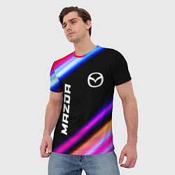 Футболка мужская Mazda speed lights, цвет: 3D-принт — фото 2