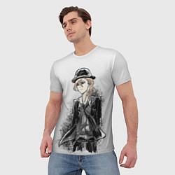 Футболка мужская Чуя на белом фоне, цвет: 3D-принт — фото 2