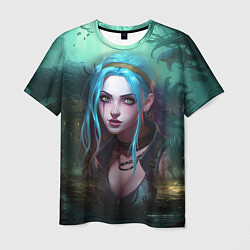 Футболка мужская Jinx fantasy art Arcane League of Legends, цвет: 3D-принт