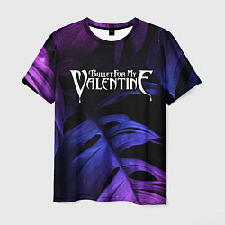 Футболка мужская Bullet For My Valentine neon monstera, цвет: 3D-принт
