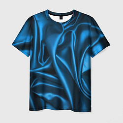 Футболка мужская Синий шёлк, цвет: 3D-принт