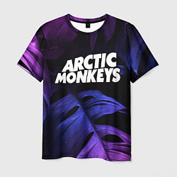 Футболка мужская Arctic Monkeys neon monstera, цвет: 3D-принт
