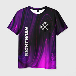 Футболка мужская Nightwish violet plasma, цвет: 3D-принт
