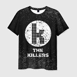 Футболка мужская The Killers с потертостями на темном фоне, цвет: 3D-принт