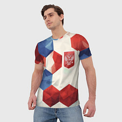 Футболка мужская Большие плиты герб России, цвет: 3D-принт — фото 2