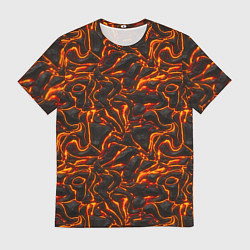 Мужская футболка Огненная лава