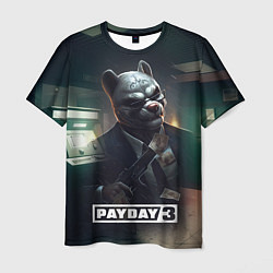 Футболка мужская Payday 2 dog mask, цвет: 3D-принт