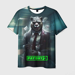 Футболка мужская Payday 3 crazy bear, цвет: 3D-принт