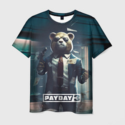 Футболка мужская Payday 3 bear, цвет: 3D-принт