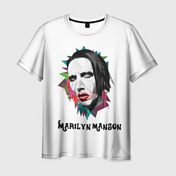 Футболка мужская Marilyn Manson art, цвет: 3D-принт