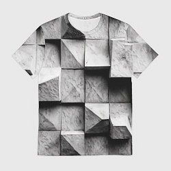 Мужская футболка Каменные плиты и обман зрения