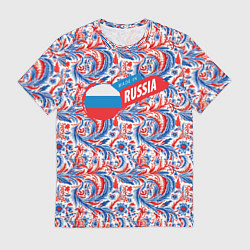 Футболка мужская Made in Russia, цвет: 3D-принт