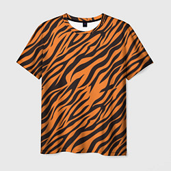 Футболка мужская Полоски тигра - tiger, цвет: 3D-принт