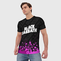 Футболка мужская Black Sabbath rock legends: символ сверху, цвет: 3D-принт — фото 2