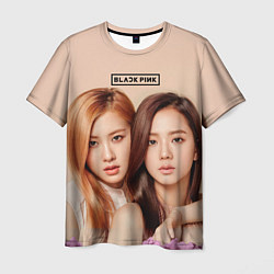 Футболка мужская Blackpink Jisoo and Rose, цвет: 3D-принт