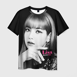 Футболка мужская Blackpink Lisa Business card, цвет: 3D-принт