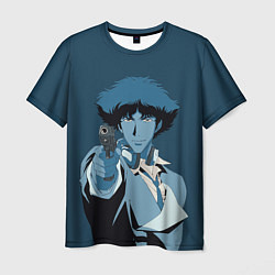 Футболка мужская Spike Spiegel blue, цвет: 3D-принт