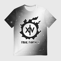 Футболка мужская Final Fantasy glitch на светлом фоне, цвет: 3D-принт