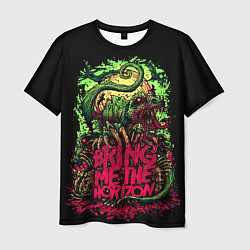 Футболка мужская Bring me the horizon dinosaurs, цвет: 3D-принт