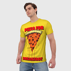 Футболка мужская Пицца - Фаст фуд, цвет: 3D-принт — фото 2