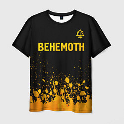 Футболка мужская Behemoth - gold gradient: символ сверху, цвет: 3D-принт