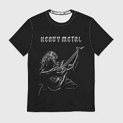 Футболка мужская Heavy metal metalhead, цвет: 3D-принт