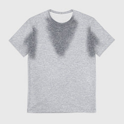 Футболка мужская С пятнами пота, цвет: 3D-принт