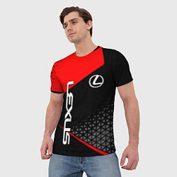 Футболка мужская Lexus - red sportwear, цвет: 3D-принт — фото 2