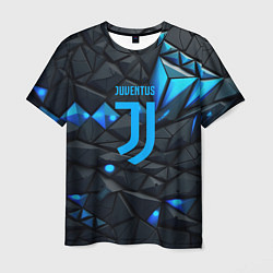 Футболка мужская Blue logo Juventus, цвет: 3D-принт