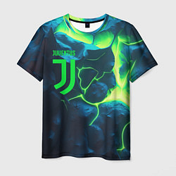 Футболка мужская Juventus green neon, цвет: 3D-принт