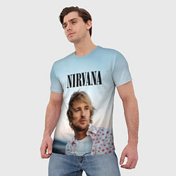 Футболка мужская Тру фанат Nirvana, цвет: 3D-принт — фото 2