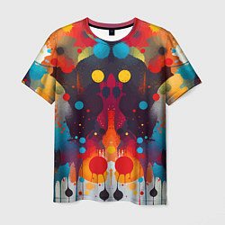 Мужская футболка Mirrow colorful blots - abstraction - vogue