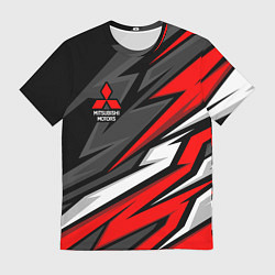 Мужская футболка Митсубиси - красный спортивный