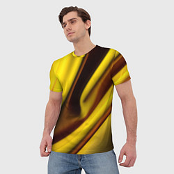 Футболка мужская Желтая футболка, цвет: 3D-принт — фото 2