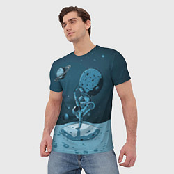 Футболка мужская Космический брейк, цвет: 3D-принт — фото 2