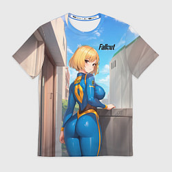 Футболка мужская Fallout game girl, цвет: 3D-принт