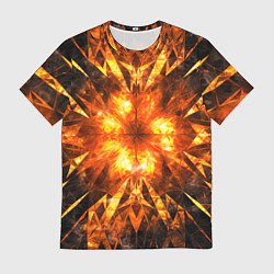 Мужская футболка Fire abstract